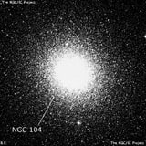 NGC 104 - шаровое скопление звёзд. Описание NGC 104:, Шаровое скопление в созвездии Тукан
