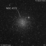 NGC 4372 - шаровое скопление звёзд. Описание NGC 4372:, Шаровое скопление в созвездии Муха