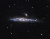 NGC 4631 - спиральная галактика с баром. Описание NGC 4631:, Галактика в созвездии Гончие Псы