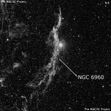 NGC 6960 - остаток взрыва сверхновой. Описание NGC 6960:, Остаток сверхновой в созвездии Лебедь