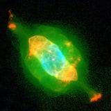 NGC 7009 - планетарная туманность. Описание NGC 7009:, Планетарная туманность в созвездии Водолей