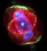NGC 6543 - планетарная туманность. Описание NGC 6543:, Планетарная туманность в созвездии Дракон