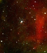 NGC 2362 - рассеянное скопление звёзд. Описание NGC 2362:, Рассеянное скопление в созвездии Большой Пес