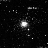 NGC 5694 - шаровое скопление звёзд. Описание NGC 5694:, Шаровое скопление в созвездии Гидра