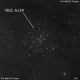 NGC 6124 - рассеянное скопление звёзд. Описание NGC 6124:, Рассеянное скопление в созвездии Скорпион