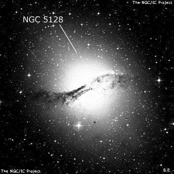 NGC 5128 - галактика. Описание NGC 5128:, Галактика в созвездии Центавр