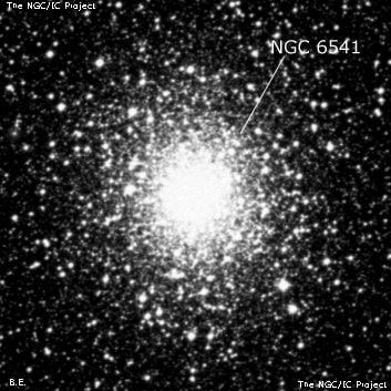 NGC 6541 - шаровое скопление звёзд. Описание NGC 6541:, Шаровое скопление в созвездии Южная Корона