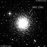 NGC 1261 - шаровое скопление звёзд. Описание NGC 1261:, Шаровое скопление в созвездии Часы
