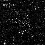NGC 5823 - рассеянное скопление звёзд. Описание NGC 5823:, Рассеянное скопление в созвездии Циркуль
