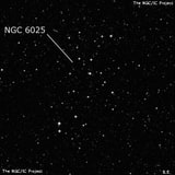 NGC 6025 - рассеянное скопление звёзд. Описание NGC 6025:, Рассеянное скопление в созвездии Южный Треугольник