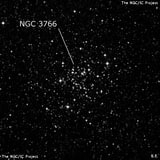 NGC 3766 - рассеянное скопление звёзд. Описание NGC 3766:, Рассеянное скопление в созвездии Центавр