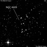 NGC 4609 - рассеянное скопление звёзд. Описание NGC 4609:, Рассеянное скопление в созвездии Южный Крест