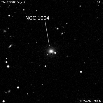 NGC 1004 - эллиптическая галактика. Описание NGC 1004:, Галактика в созвездии Кит