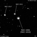 NGC 1006 - спиральная галактика. Описание NGC 1006:, Объект глубокого космоса в созвездии Кит