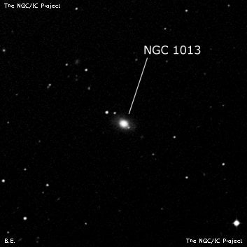 NGC 1013 - линзовидная галактика. Описание NGC 1013:, Галактика в созвездии Кит