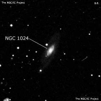 NGC 1024 - галактика. Описание NGC 1024:, Галактика в созвездии Овен
