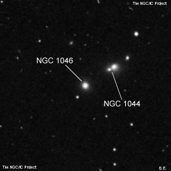 NGC 1046 - галактика. Описание NGC 1046:, Галактика в созвездии Кит