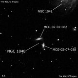 NGC 1048 - спиральная галактика с баром. Описание NGC 1048:, Галактика в созвездии Кит