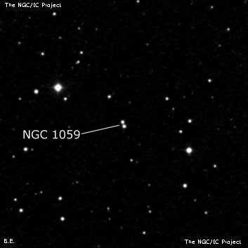 NGC 1059 - две звезды. Описание NGC 1059:, Двойная звезда в созвездии Овен