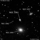 NGC 1061 - спиральная галактика. Описание NGC 1061:, Галактика в созвездии Треугольник