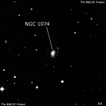 NGC 1074 - галактика. Описание NGC 1074:, Галактика в созвездии Кит