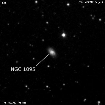 NGC 1095 - спиральная галактика с баром. Описание NGC 1095:, Галактика в созвездии Кит