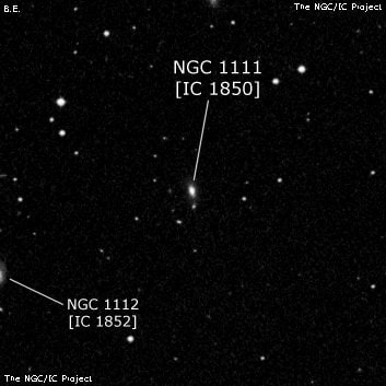 NGC 1111 - спиральная галактика. Описание NGC 1111:, Галактика в созвездии Овен