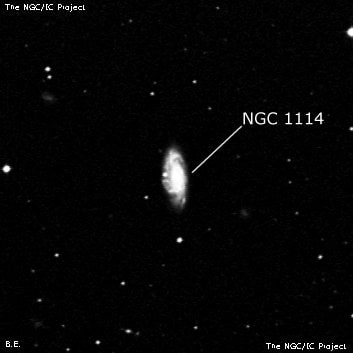 NGC 1114 - спиральная галактика. Описание NGC 1114:, Галактика в созвездии Эридан
