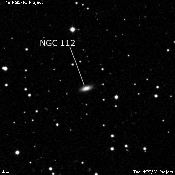 NGC 112 - спиральная галактика. Описание NGC 112:, Галактика в созвездии Андромеда