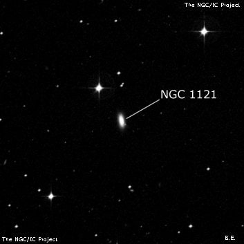 NGC 1121 - линзовидная галактика. Описание NGC 1121:, Галактика в созвездии Эридан