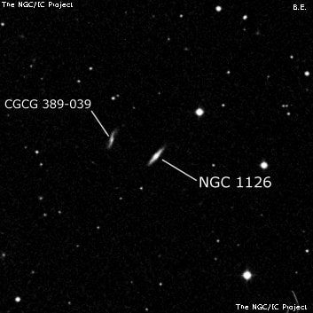 NGC 1126 - спиральная галактика. Описание NGC 1126:, Галактика в созвездии Эридан