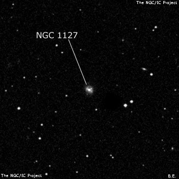NGC 1127 - спиральная галактика с баром. Описание NGC 1127:, Галактика в созвездии Овен