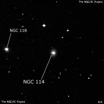 NGC 114 - спиральная галактика с баром. Описание NGC 114:, Галактика в созвездии Кит