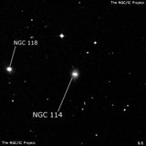 NGC 114 - спиральная галактика с баром. Описание NGC 114:, Галактика в созвездии Кит