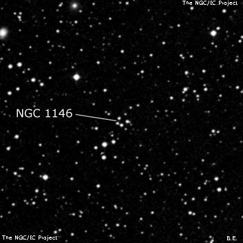 NGC 1146 - две звезды. Описание NGC 1146:, Объект глубокого космоса в созвездии Персей