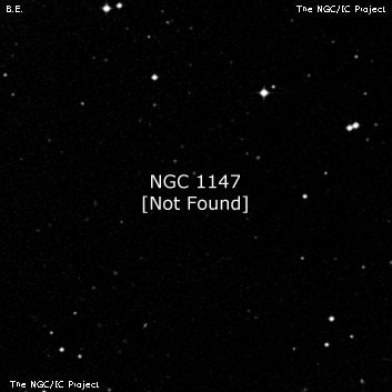 NGC 1147 - по указанным Генри Дрейером координатам, объект повторно не найден; . Описание NGC 1147:, Объект глубокого космоса в созвездии Эридан