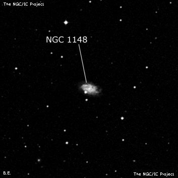 NGC 1148 - спиральная галактика. Описание NGC 1148:, Галактика в созвездии Эридан