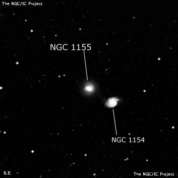 NGC 1155 - линзовидная галактика. Описание NGC 1155:, Галактика в созвездии Эридан