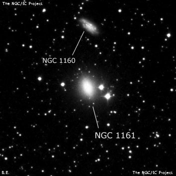 NGC 1161 - линзовидная галактика. Описание NGC 1161:, Галактика в созвездии Персей
