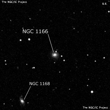 NGC 1166 - галактика. Описание NGC 1166:, Галактика в созвездии Овен