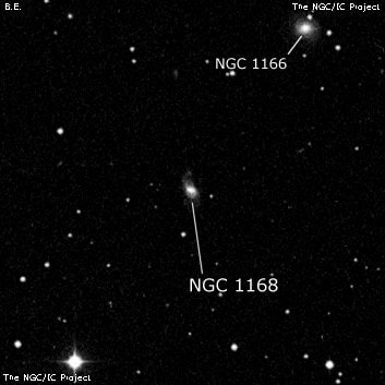 NGC 1168 - спиральная галактика. Описание NGC 1168:, Галактика в созвездии Овен