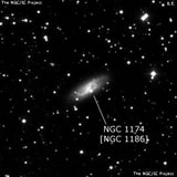 NGC 1174 - спиральная галактика с баром. Описание NGC 1174:, Объект глубокого космоса в созвездии Персей
