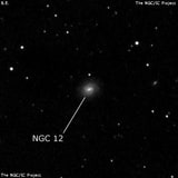 NGC 12 - спиральная галактика с баром. Описание NGC 12:, Галактика в созвездии Рыбы
