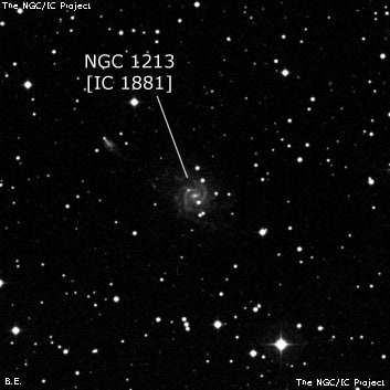 NGC 1213 - спиральная галактика. Описание NGC 1213:, Галактика в созвездии Персей