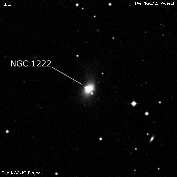 NGC 1222 - галактика. Описание NGC 1222:, Галактика в созвездии Эридан