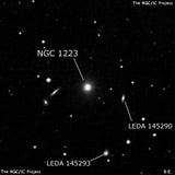 NGC 1223 - галактика. Описание NGC 1223:, Галактика в созвездии Эридан
