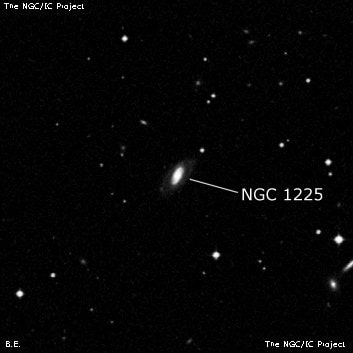 NGC 1225 - спиральная галактика. Описание NGC 1225:, Галактика в созвездии Эридан