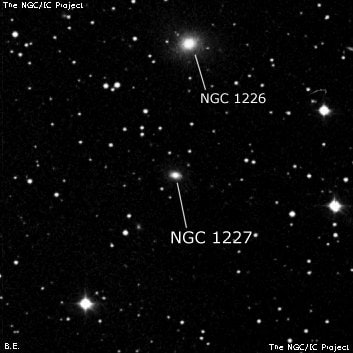 NGC 1227 - спиральная галактика с баром. Описание NGC 1227:, Галактика в созвездии Персей