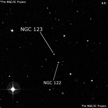 NGC 123 - одиночная звезда. Описание NGC 123:, Двойная звезда в созвездии Кит