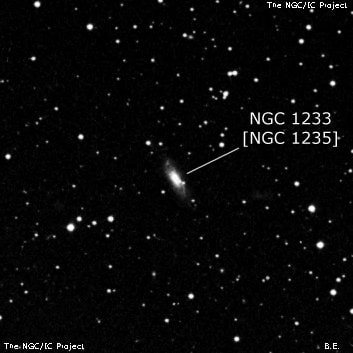 NGC 1233 - спиральная галактика. Описание NGC 1233:, Объект глубокого космоса в созвездии Персей